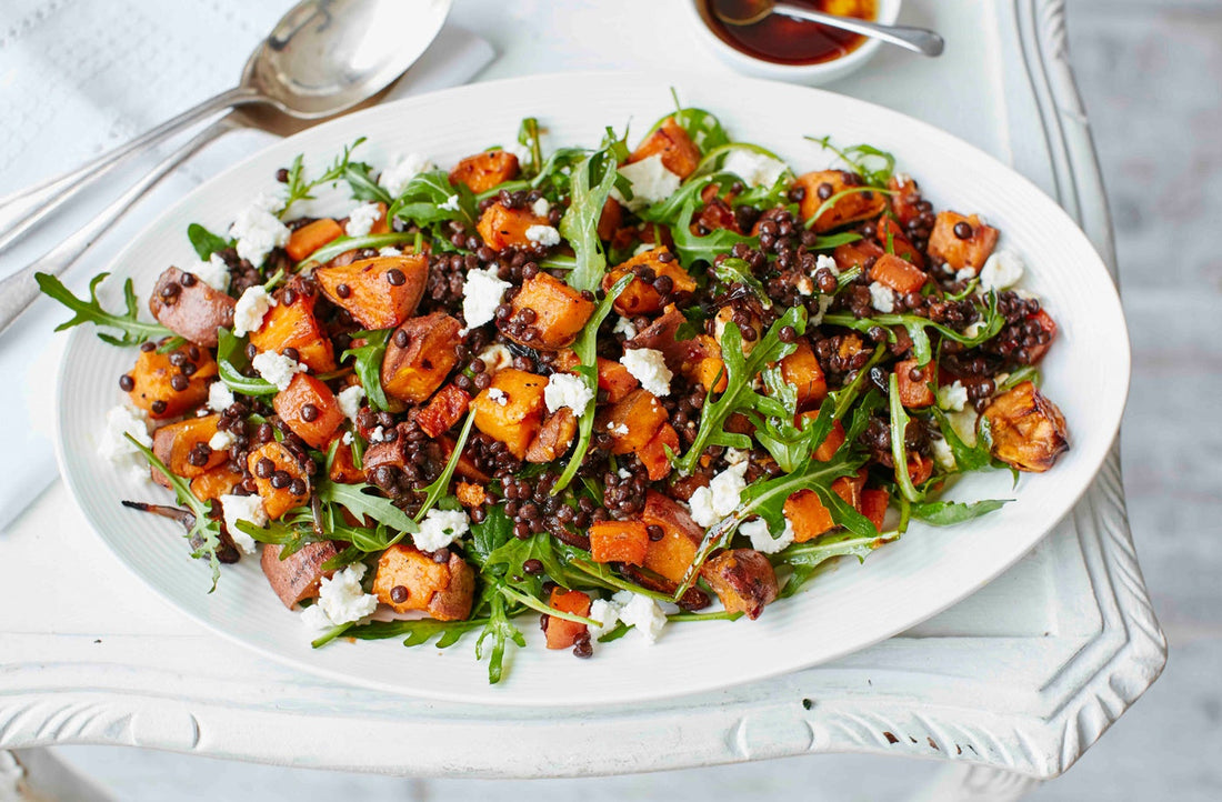 Roasted Sweet Potato & Lentil Salad