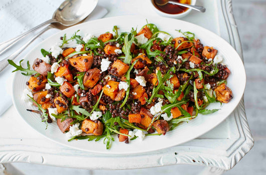 Roasted Sweet Potato & Lentil Salad